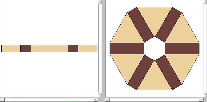 Frame Miter Ring with Vertical Spacers