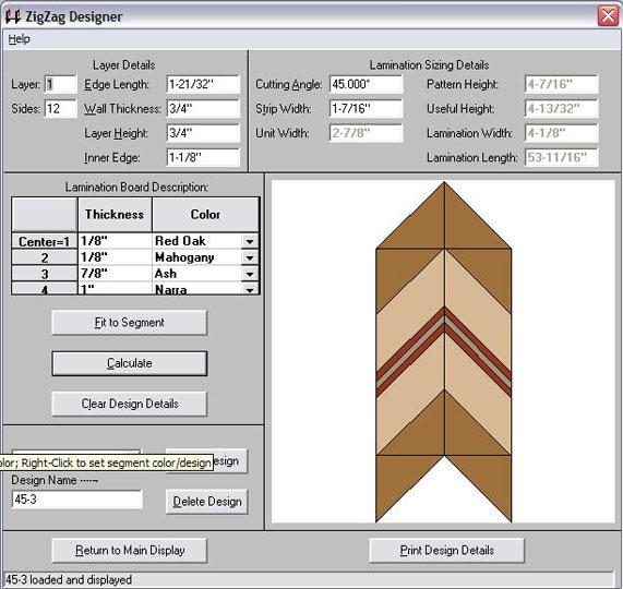 zigzag designer dialog